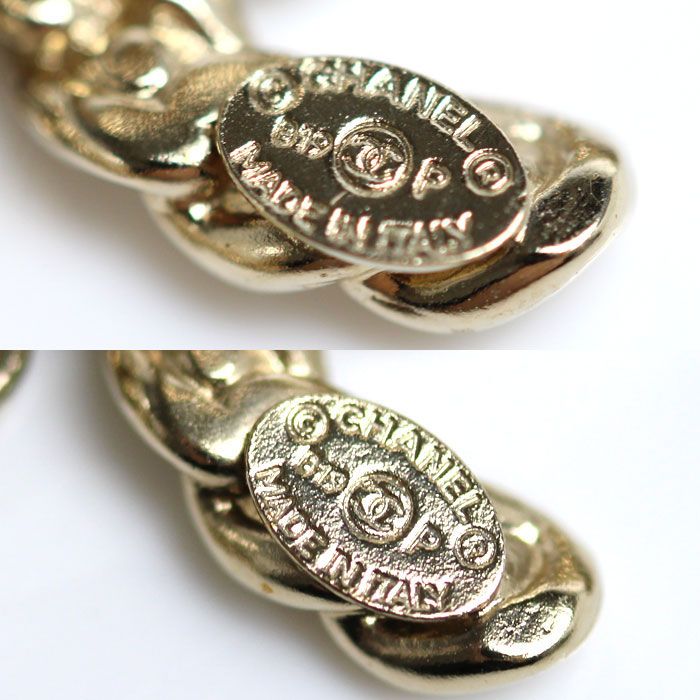 Chanel Metal Strass CC Logo Faux Pearl Rhinestone Earrings — view 7
