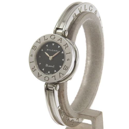 Bvlgari zero One Stainless Steel Kuo Analog Display Black Dial Watch — view 2