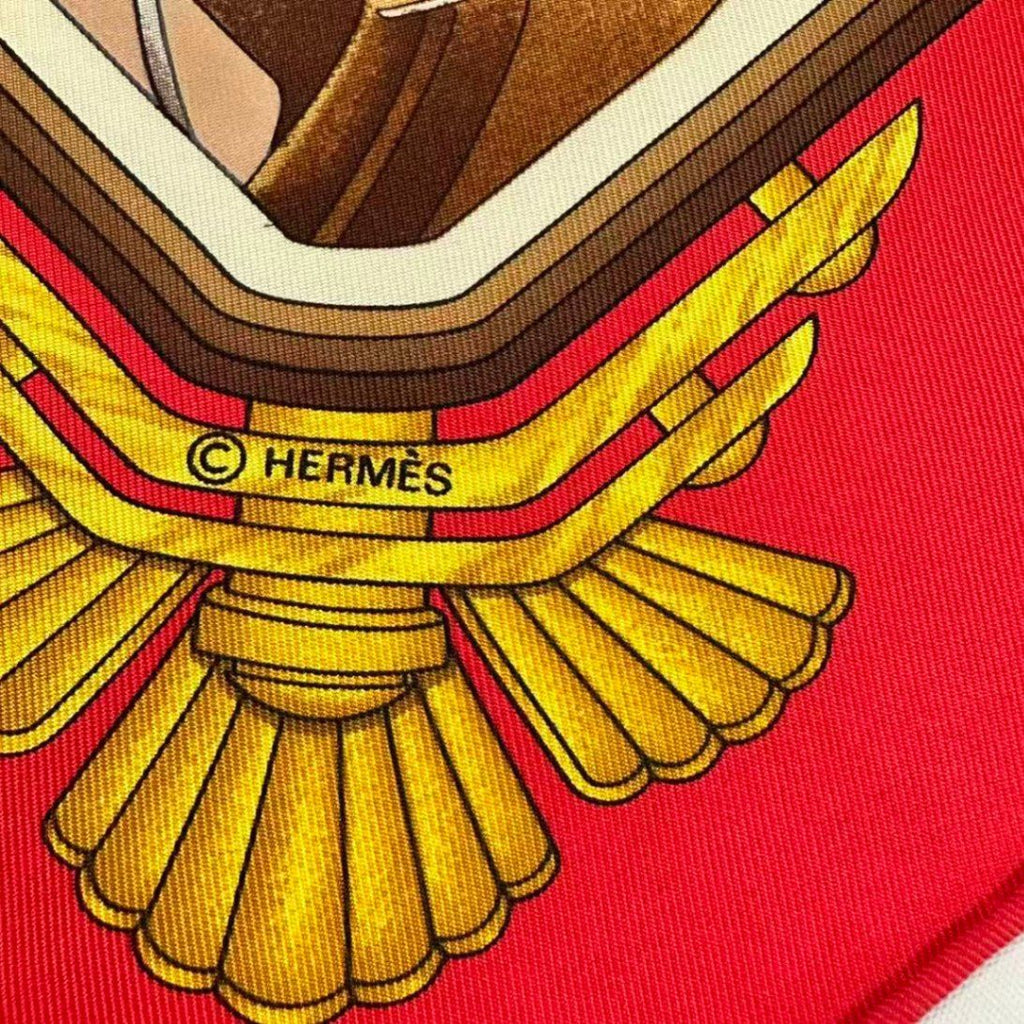 Hermes Carre 90 Scarf Silk L'elegance Et le Confort en Automobile Comfort — view 4