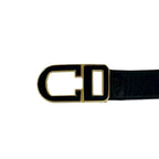 Dior CD Logo Leather Belt Black — view 3