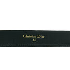 Dior CD Logo Leather Belt Black — view 2