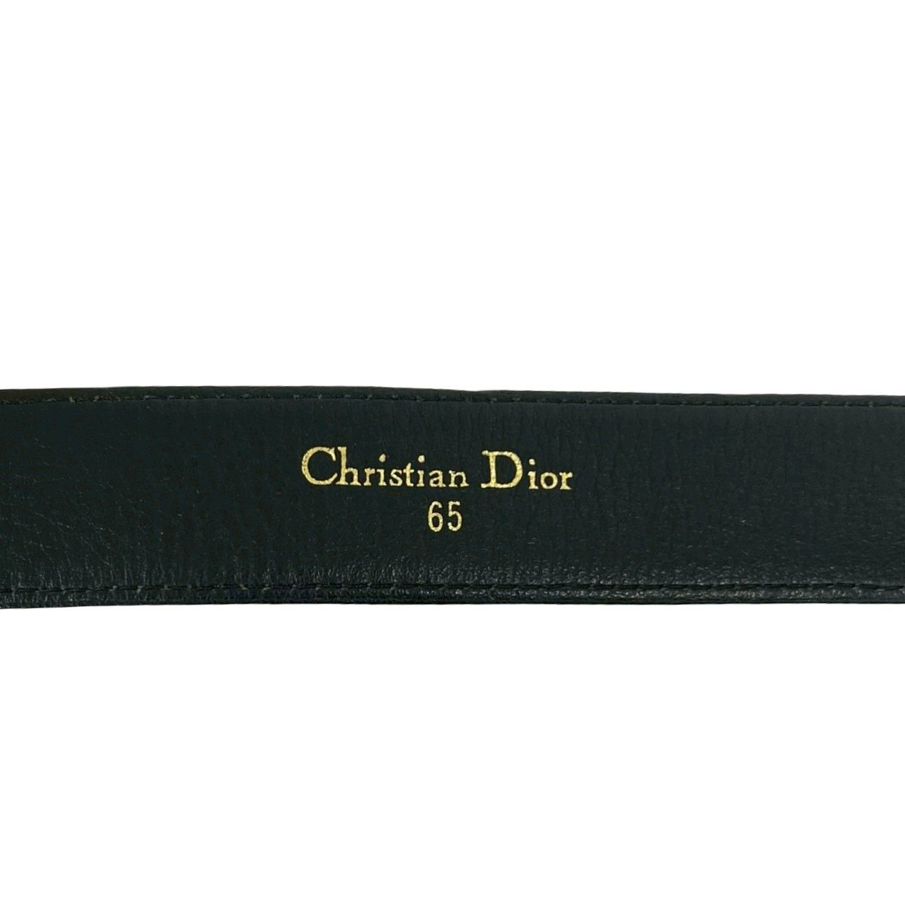 Dior CD Logo Leather Belt Black — view 2