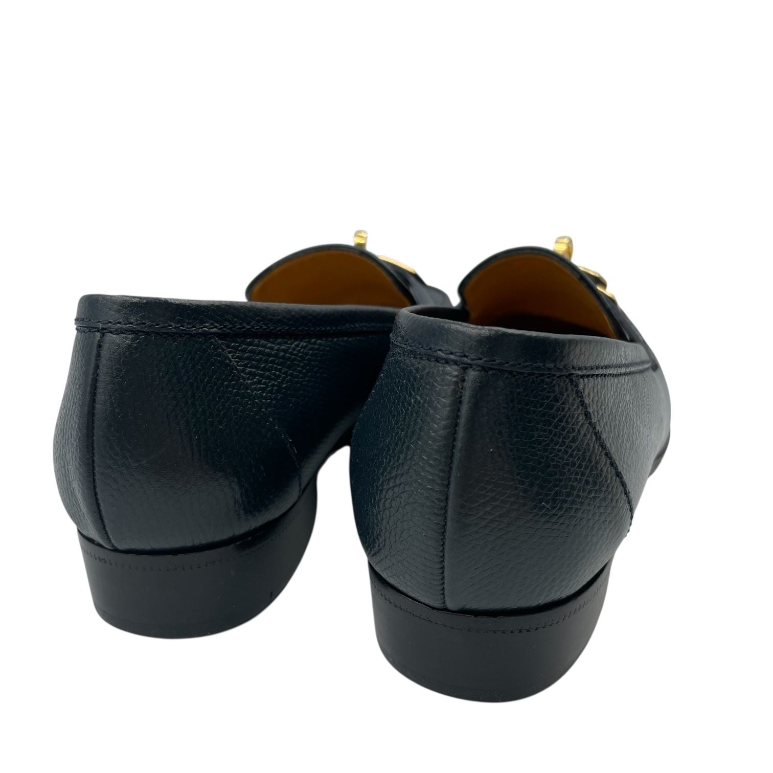 Hermes Loafers Leather Birkin Kelly Navy — view 6