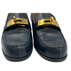 Hermes Loafers Leather Birkin Kelly Navy — view 5