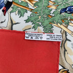 Hermes Carre 90 Sichuan Silk Scarf Orange Animal — view 9