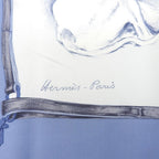 Hermes Carre 90 les Levriers Gray Hound de Pore Silk Scarf Blue — view 6