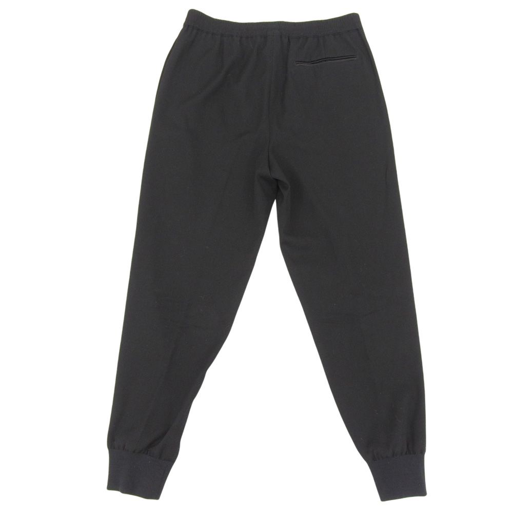 Hermes Wool Drawstring Side Line Pants Jogger Tapered Black — view 2