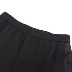 Hermes Wool Drawstring Side Line Pants Jogger Tapered Black — view 3