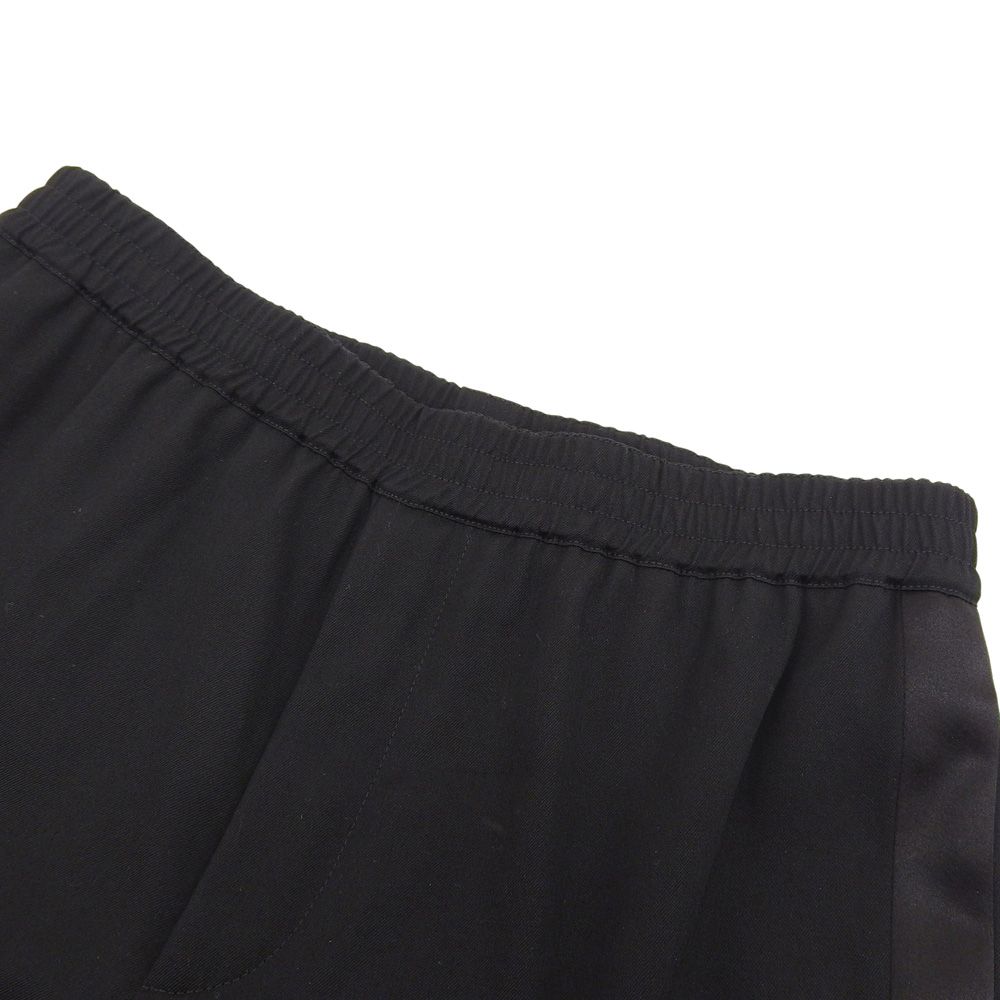 Hermes Wool Drawstring Side Line Pants Jogger Tapered Black — view 3