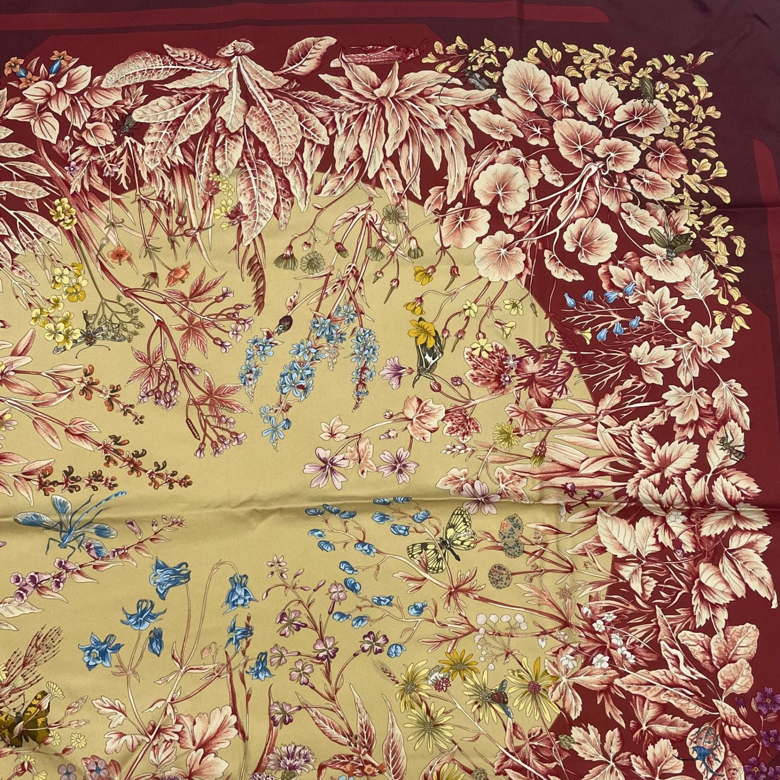 Hermes Carre 90 la Prairie Grassland Scarf Silk 100% — view 3