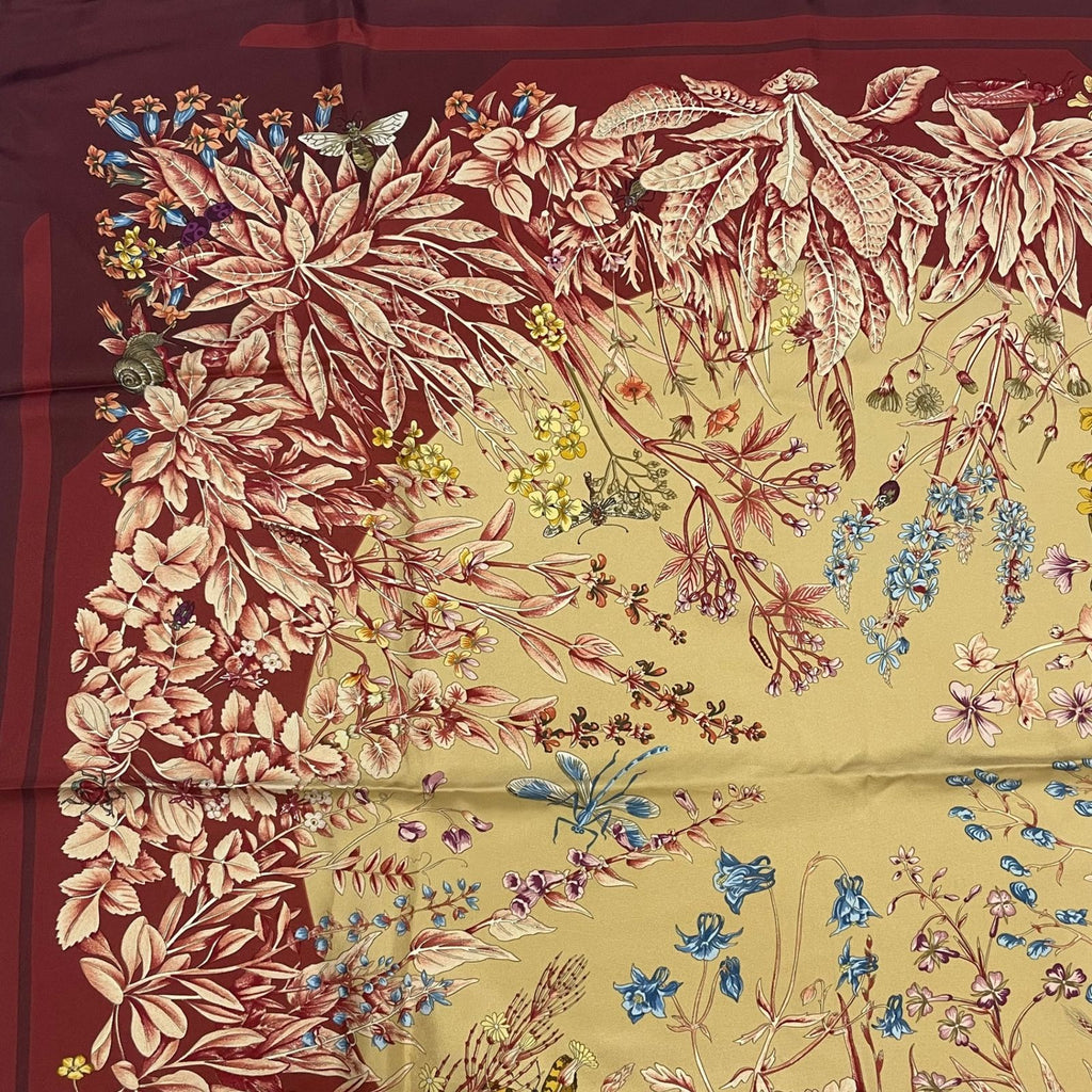 Hermes Carre 90 la Prairie Grassland Scarf Silk 100% — view 2