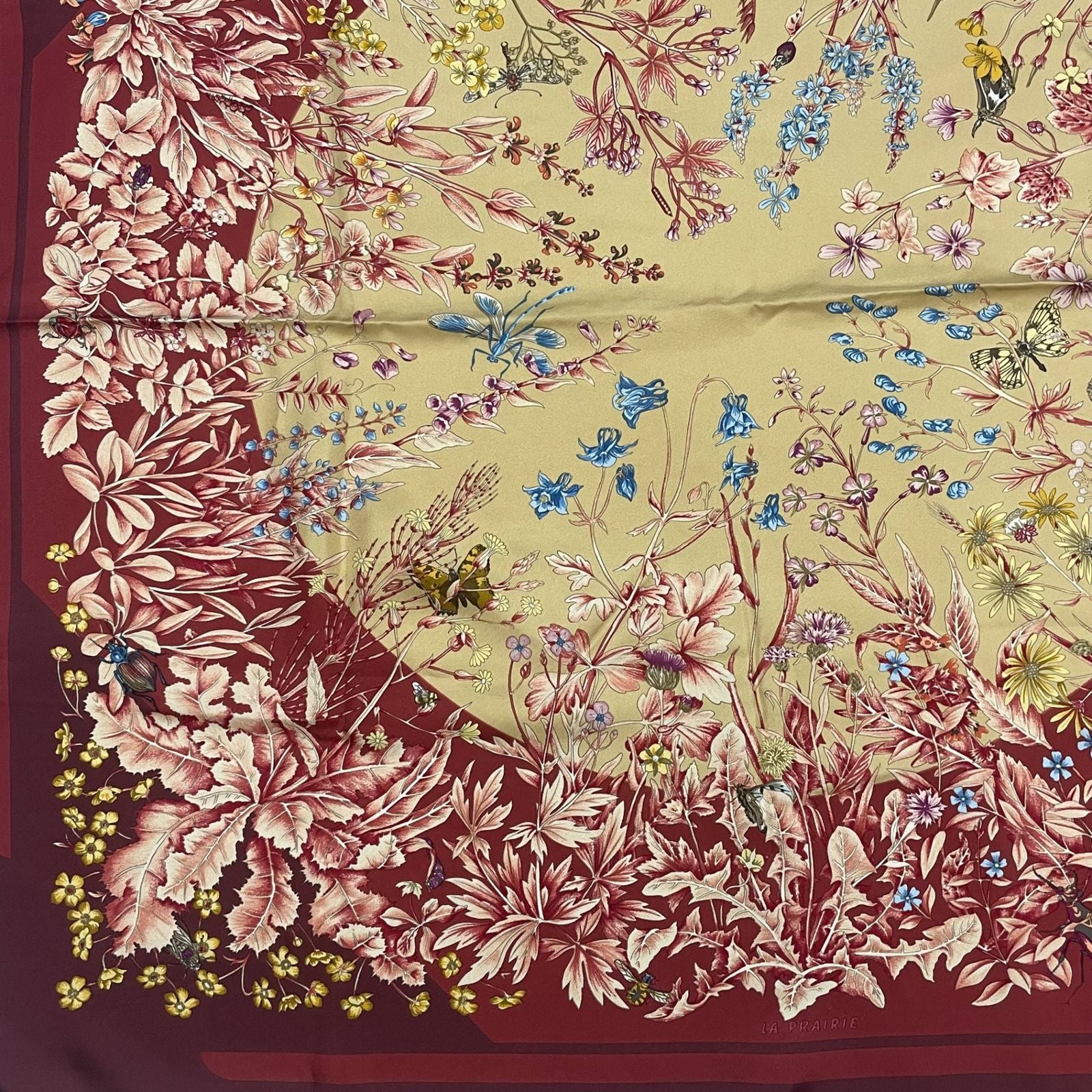 Hermes Carre 90 la Prairie Grassland Scarf Silk 100% — view 4