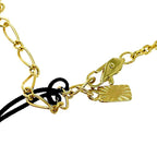 Saint Laurent Logo Necklace Gold — view 6