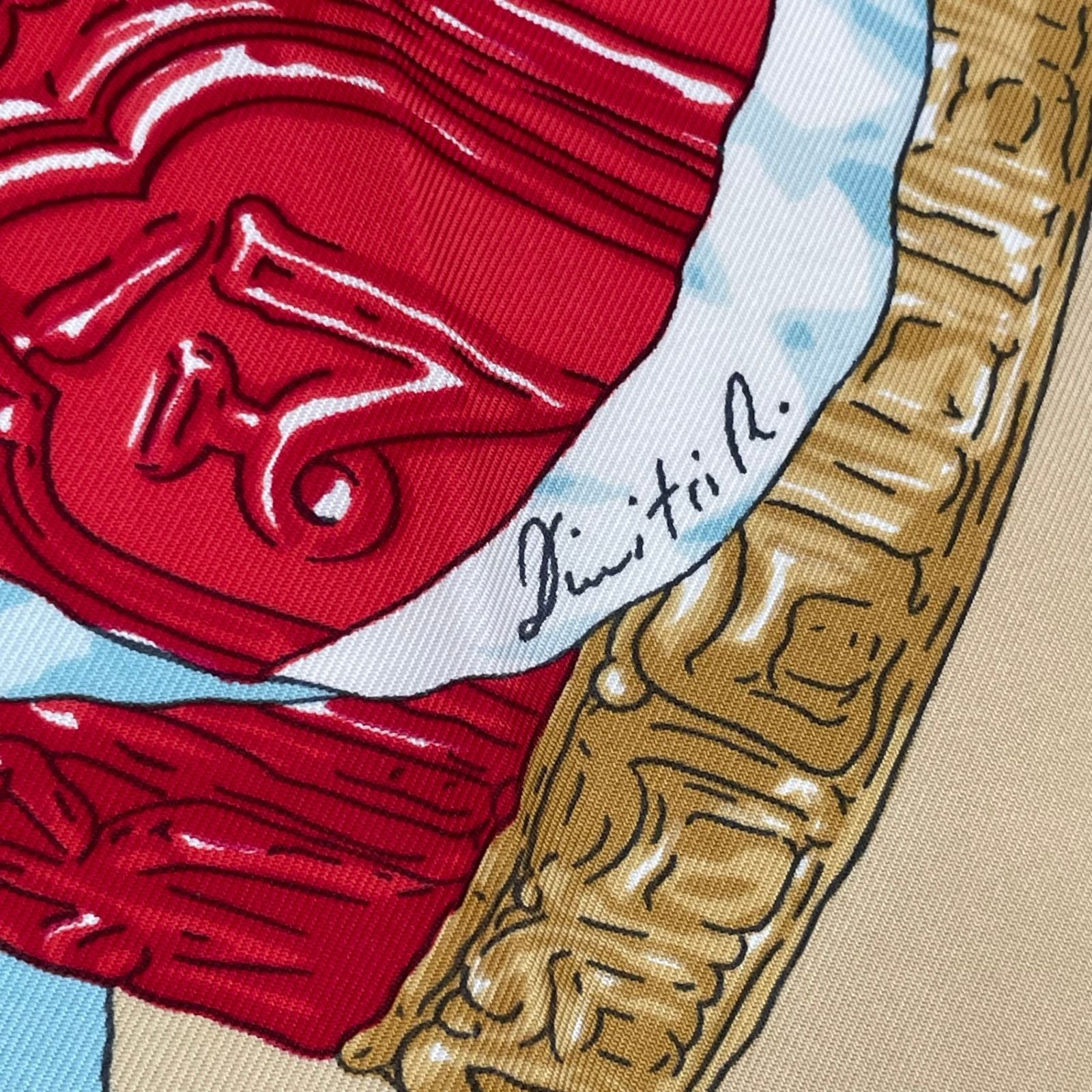 Hermes Carre 90 Prieres AU Vent Prayer in the Wind Silk Scarf — view 6