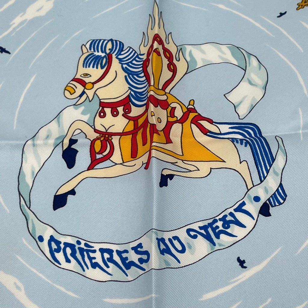 Hermes Carre 90 Prieres AU Vent Prayer in the Wind Silk Scarf — view 7