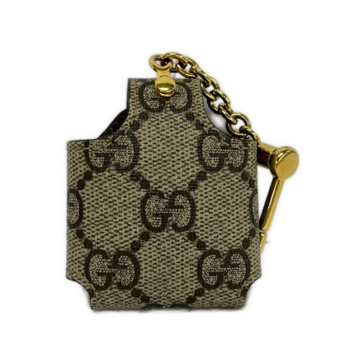 Gucci Case Ophidia Gray Dark Brown Gold Airpods Shoulder — view 2