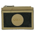 Gucci Coin Case Off the Grid Dark Gray Beige with Pass Leather