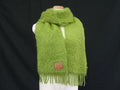Loewe Anagram 50% Mohair 48% Wool 2% Nylon Scarf Shawl Green