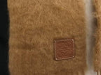 Loewe Anagram Mohair Wool Nylon Scarf Shawl Brown — view 3