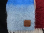 Loewe Anagram Mohair Wool Nylon Fringe Scarf Shawl Multicolor — view 2