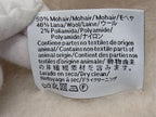 Loewe Anagram Mohair Wool Nylon Scarf Fringe Shawl Ivory — view 3