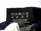 Gucci GG Pattern Alpaca Wool Knit Cap Hat M Navy — view 6