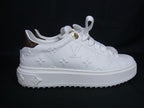 Louis Vuitton Monogram Time Out Line Sneakers 35 Shoes Off White — view 2