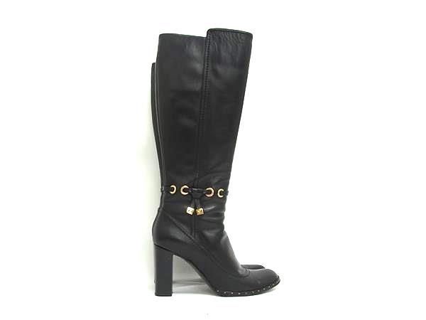 Louis Vuitton Long Boots 38.5 Shoes Black — view 2