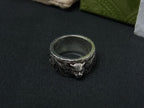 Gucci Cat Head Arabesque Garden Interlocking Ring