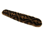 Fendi Zucca Pattern Strap Sleeve Shoulder Pad for Bag Brown