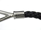 Hermes Jumbo Leather Braided Silver Bracelet Black — view 5