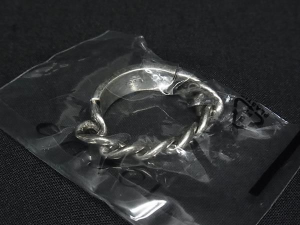Gucci Unopened Golmet Chain Silver Ring — view 2