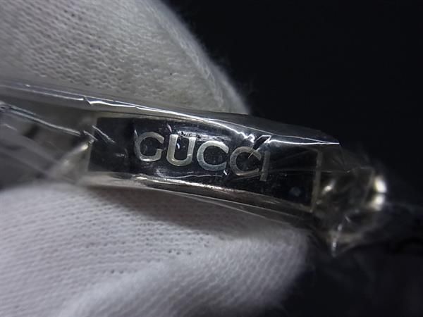 Gucci Unopened Golmet Chain Silver Ring — view 3