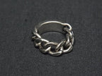 Gucci Golmet Chain Ring Silver Green — view 2