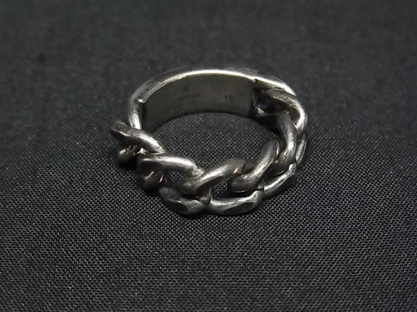 Gucci Golmet Chain Ring Silver Black — view 2