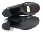 Chanel CC Logo Leather Long 35c Shoes Black — view 4