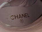 Chanel CC Logo Leather Long 35c Shoes Black — view 5
