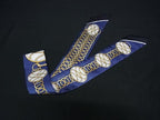 Hermes Lift Profile Twill Silk 100% Ribbon Scarf Navy — view 2