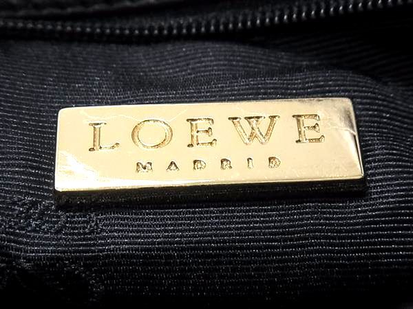 Loewe Anagram Leather Crossbody Shoulder Bag Pochette Black — view 6