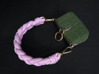 Fendi Nano Bucket Nylon 2-Way Handbag Maxi Handle Charm Green Pink — view 3