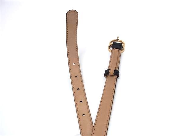 Gucci GG Marmont Leather Gold 80 32 Black Belt — view 3