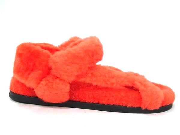 Fendi Shearling 37 Shoes Orange — view 2