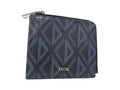 Dior CD Diamond L-shaped Zipper Wallet Black