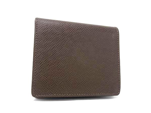 Louis Vuitton Taiga Portobier 3 Cult Cles Bifold Wallet Brown
