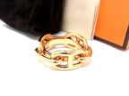 Hermes Chaine D'ancre Lucade Legato Scarf Ring Clasp Pink Gold