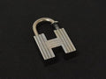 Hermes Logo First Step of the New Century Limited Cadena Padlock Charm Silver