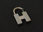 Hermes Logo First Step of the New Century Limited Cadena Padlock Charm Silver