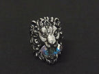 Gucci Lion Head Silver Ring
