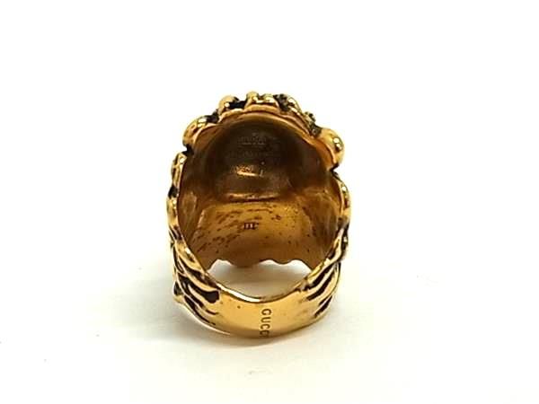 Gucci Lion Head Gold Ring — view 2