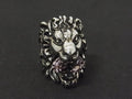 Gucci Lion Head Silver Ring